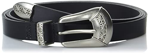 Image of Lucky Brand Women's Western Leather Belt | Classic | Fashion | Vintage | Buffalo Leather | Western-Inspired