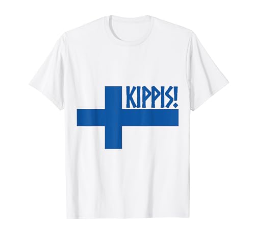 Kippis Cheers In Finnish Tees Funny Finland Flag Souvenir Camiseta