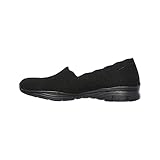 Skechers womens Seager - Stat Loafer, Black/Black, 6 US