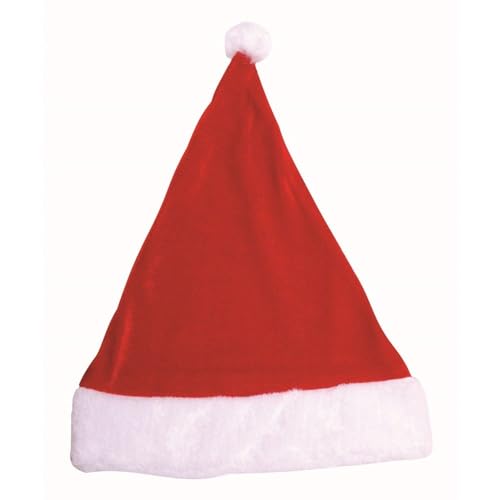 Gorro de papai Noel em veludo touca - 4un