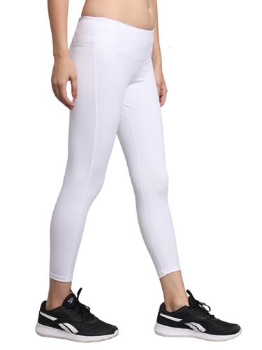 Image of TRUEREVO Sports Leggings for Women-Stretch Dryfit High Waist 7 /8th Gymwear Pants with Back Zipper Pocket-Quick Dry Activewear-Training Tights- for Yoga, Sports, Gym, Workout and Running