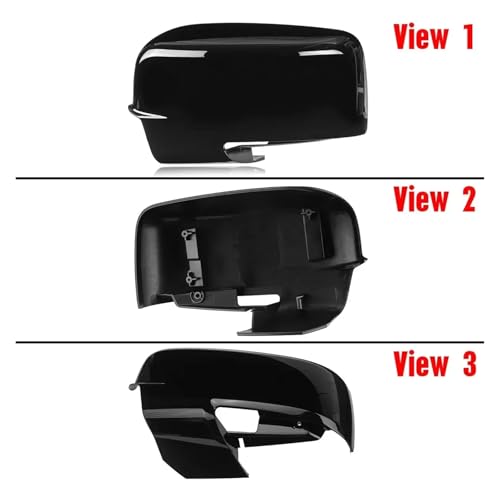 Capuchons de rétroviseur noir brillant Dodge Ram 1500 2013-2018 - 2