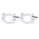 Spiegelhalterungsklemme, 2 Stück, 25 Mm, Motorrad-Lenker-Spiegelhalterung, Klemmhalterung, Adapter, Universell für Motorrad, ATV, Roller, Projektfahrräder (Silber M10)