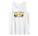Lake Squad Matching Group Sunset Scene Sunglasses Tank Top
