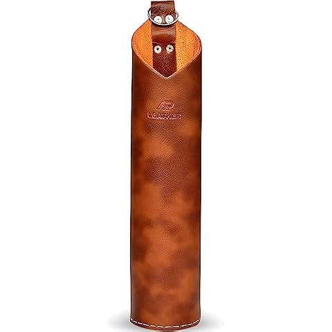 AP-LEATHER PRO-14 Top Grain Leather Welding Rod Bag, Welding Rod Holder/Electrode, Welding Rod Storage Container, 3 Inches Diameter, 14 Inches length (Lamination Leather) Cover