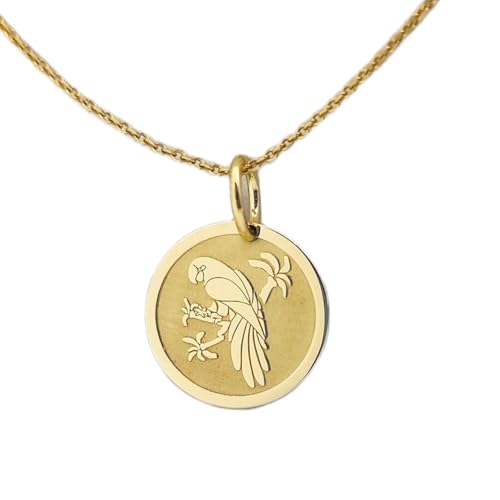 Pendentif perroquet en argent et chaîne 45 cm pour un style bohème chic