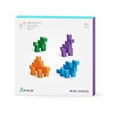 PIXIO Mini Dinos - Magnetic Blocks Building Toys in Pixel Art Style - Dinosaur Toys - Arts and Crafts Kids Toys - Building Blocks - Learning Toys - Mini Dinosaur Figures - 88 pcs