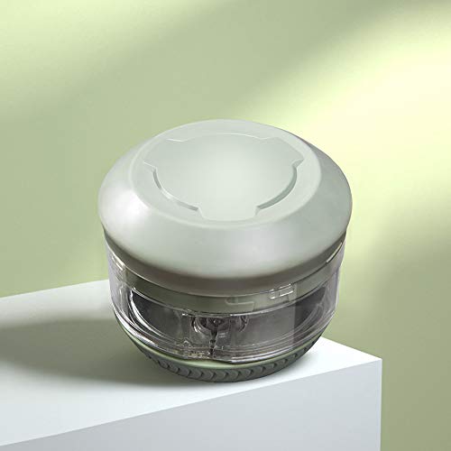 YITAQI Manual Garlic Chopper,PP Mini Hand Held for Nuts Pepper Meat Kitchen Onion Fruit Blender Vegetable Mincer Grinder Food Mixer(Green)