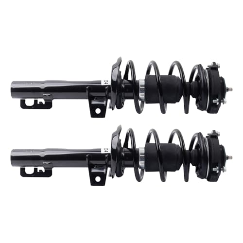 Image of TRQ Front Strut and Spring Assembly Set 2 Piece Compatible with 2011-2015 Volkswagen Jetta