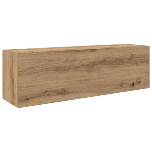 vidaXL Bad-Wandschrank Artisan-Eiche 100x25x30 cm Holzwerkstoff, Bad-Hängeschrank, Hängeschrank Badezimmer, Wand-Badschrank