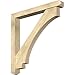 Ekena Millwork BKT0604X48X48IMP04RDF Imperial Craftsman Rough Sawn Bracket w/Offset Brace, Douglas Fir