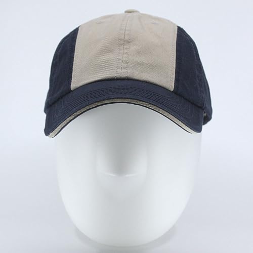 Image of Classic Washed Cotton Baseball Cap - Vintage Adjustable Dad Hat, Curved Bill for Men Women, Outdoor Everyday Wear