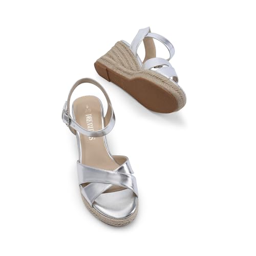Image of DREAM PAIRS Women's Espadrille Wedge Sandals