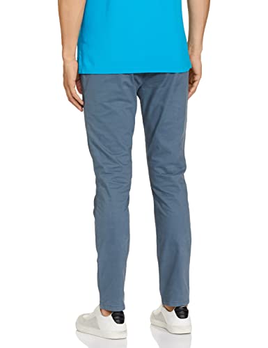 Image of Marks & Spencer Mens Solid Mid Rise Slim Fit Chinos