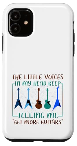 �~���[�W�V�����̃��[���A Little Voices Tell Me Get More Guitars �X�}�z�P�[�X iPhone 11 �p