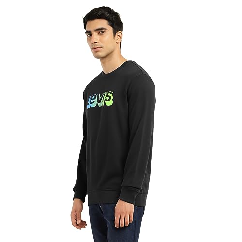 Image of Levi's Men's Cotton Regular Fit Logo Crew Neck Sweatshirt