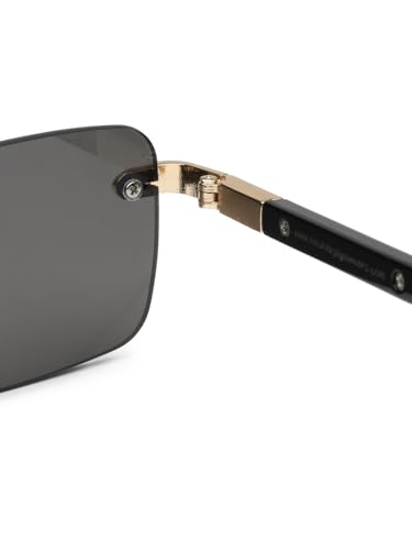 Image of HASHTAG EYEWEAR Men's Stylish Fashion Sunglasses | UV400 Protection | Branded Metal Frame | Trendy Eyewear for Men | Summer, Outdoor, Driving, and Beach Use |Lightweight and Comfortable