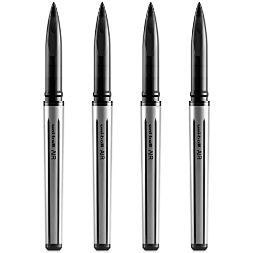 Stylo roller noir Uni-Ball AIR UBA-188-L lot 4 fournitures bureau écriture M