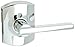 Schlage Lock Company F170LAT625GRW Latitude Single Dummy Door Lever with Decorative Greenwich, Bright Chrome