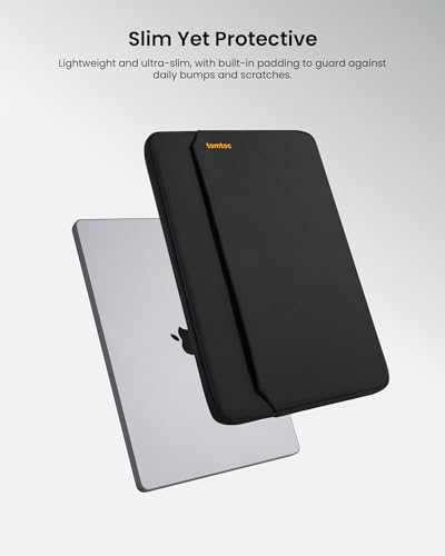 Image of tomtoc Slim Laptop Sleeve for 14-inch MacBook Pro M2 /M1 Pro /Max A2779 A2442 2023-2021, Water-Resistant Protective Case for 13-inch MacBook Air /Pro M2 /M1 with a Hard Cover, Laptop Accessory Bag