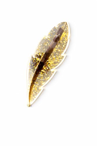 Image of SINOMAN Inbuilt LED Led Feather Wall Light Golden Leaf Design 3 Step Adjustable Color Changing Stylish Decorative Ambient Lighting Perfect for Living Room, Bedroom, Balcony, Cafe, Home Decoration