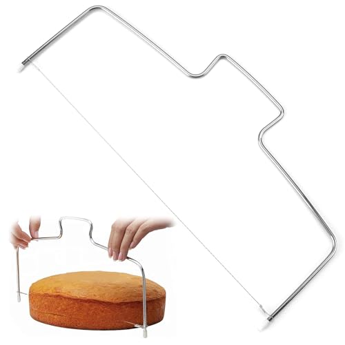 BRITECO Professional Stainless Steel Cake Leveller - Adjustable Layer Cutter Ideal for Precision Leveling Suitable for Home & Professional Bakers