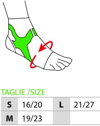 Power Band Taping Ankle Support Ref. 489 Orione Size M inch. 7.84"-9.05" (19-23 cm.)