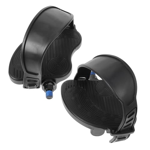 Yardwe 2 Juegos Pedaleo En Bicicleta De Spinning Accesorios para Bicicletas Mira Pedales Portabicicletas Pedal De Fitness Asiento Combinación De Bloqueo Extensor Black El Plastico