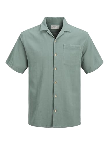 R.D.D. ROYAL DENIM DIVISION Rddwayne Structure Resort Camiseta S/S Sn para Hombre, Stormy Sea, L