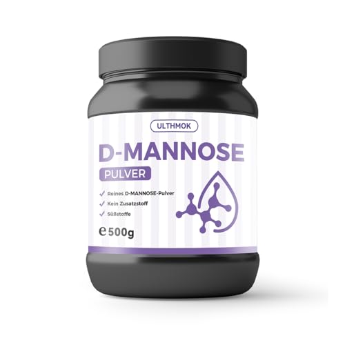 D mannosio in polvere -500 g - 100% D polvere di mannosio puro naturale 250 porzioni - senza additivi - vegetariani
