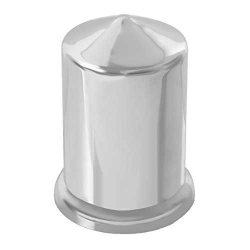 Image of GG Grand General 10018SP 1.5 Inches Pointed Chrome Plastic Nut Cover with Flange