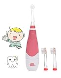 😀Elektrische Zahnbürsten für Babys: Timer 2 Minuten und Puls 30 Sekunden. 16000 Mal / Minute Die Häufigkeit von Mikrovibrationen kann sich positiv auf die Mundgesundheit auswirken. Das LED-Licht hilft, die orale Situation zu beobachten und Krankheiten wie HFMD vorzubeugen.