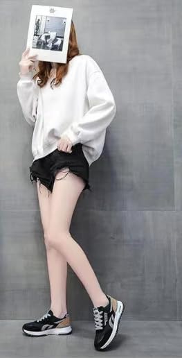 Women's Casual Colorblock Sneakers, Lace Up Platform Soft Sole Walking Shoes, Lightweight Low-top Trainers