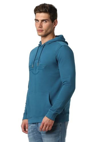 Image of Van Heusen Men Polycotton Hooded Neck Sweatshirt