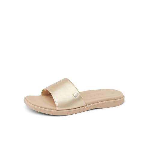 Image of REEF Sunny Arrianah Women's Fashion Slide Sandal, Soft Molded Footbed, Arch Support