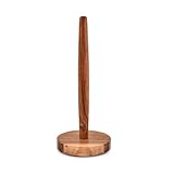 NIRMAN Acacia Wood Paper Towel Holder Decorative Countertop Standing Rolls Holder for Kitchen, Toilet, Pantry and Bathroom (3' x 3' x 12')