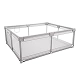 ベビーサークル メッシュ 新モデル 150cm×180cm ライトグレー