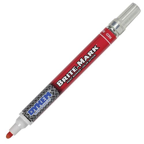 Brite-Mark Paint Marker/Valve Action (Red)