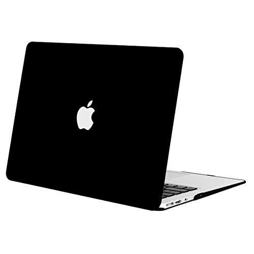 MOSISO Funda Dura Compatible con MacBook Air 11 Pulgadas (A1370 / A1465), Ultra Delgado Carcasa Rígida Protector de Plástico Cubierta, Negro