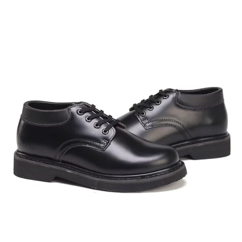 Black 4" Work Shoes Men's Leather Dress Oxford Shoes Classic Lace Up Formal Shoes for Construction and Casual3