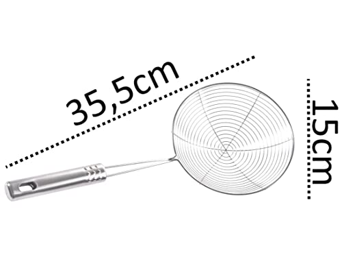 Escumadeira Para Fritura Em Inox Aramado 15cm