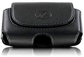 Wonderfly Horizontal Holster for Flip Phone, Smartphone or Device Up to 3.625x2.00x1.10 Inch in Dimensions, a Leather Carrying Case with Belt Clip and Belt Loops