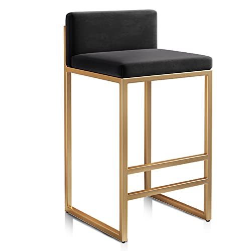 Tabourets de bar 25,6 po en velours blanc pour îlot cuisine