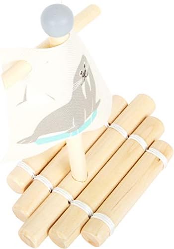 small foot 11660 Water Toy Wooden Walrus Raft, swimming toy for the water for children aged 24+ months, Multicoloured - Image 4