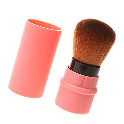 Image of Retractable Pro Beauty Kabuki Makeup Cosmetic Face Powder Foundation Blush Brush (Pink)