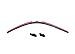 AutoTex Clix Wipers - Pink Carbon Fiber Automotive Wiper Blades - Universal Clip On Replacement Windshield-Wipers - All-Weather - Single Blade (18")
