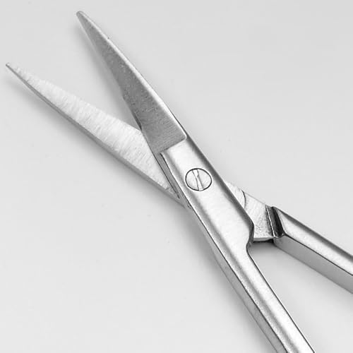Image of Precision Cuticle Scissors - Stainless Steel Blades for Skin Care - Ergonomic Handle for Comfortable Grip - Ideal for Trimming Cuticles