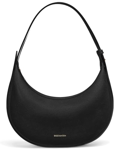 BOSTANTEN Crescent Shoulder Bag Vegan Leather Purses for Women Trendy Crossbody Clutch Hobo Handbag...
