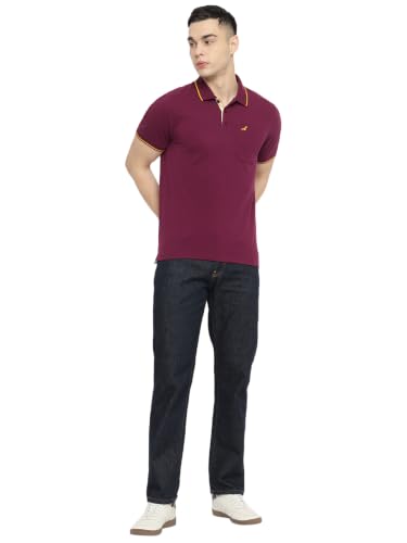 Image of AMERICAN CREW Polo Collar T-Shirt for Men with Pocket