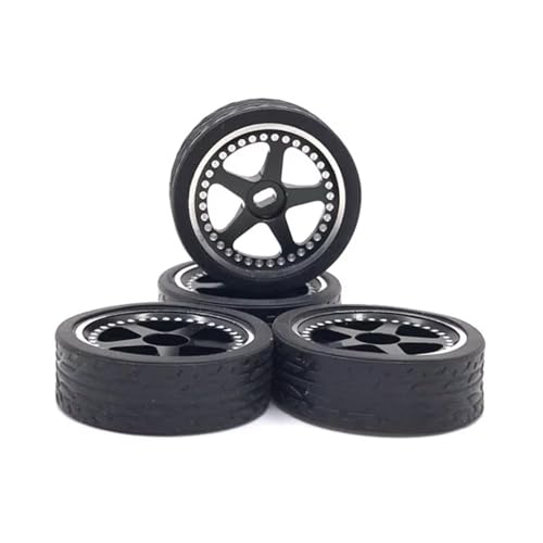 RC�J�[�^�C�������Z�b�g Compatible With WLtoys 284010 284131 K989 K969 For MINI-Q For MINI-Z 1/28 RC�J�[�A�b�v�O���[�h�p�[�c�A�N�Z�T���[���^���z�C�[���^�C���p�[�c(Black)